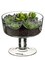 Allstate Succulent Garden Artificial Spring Decoration with Clear Glass Vase - 6.75"